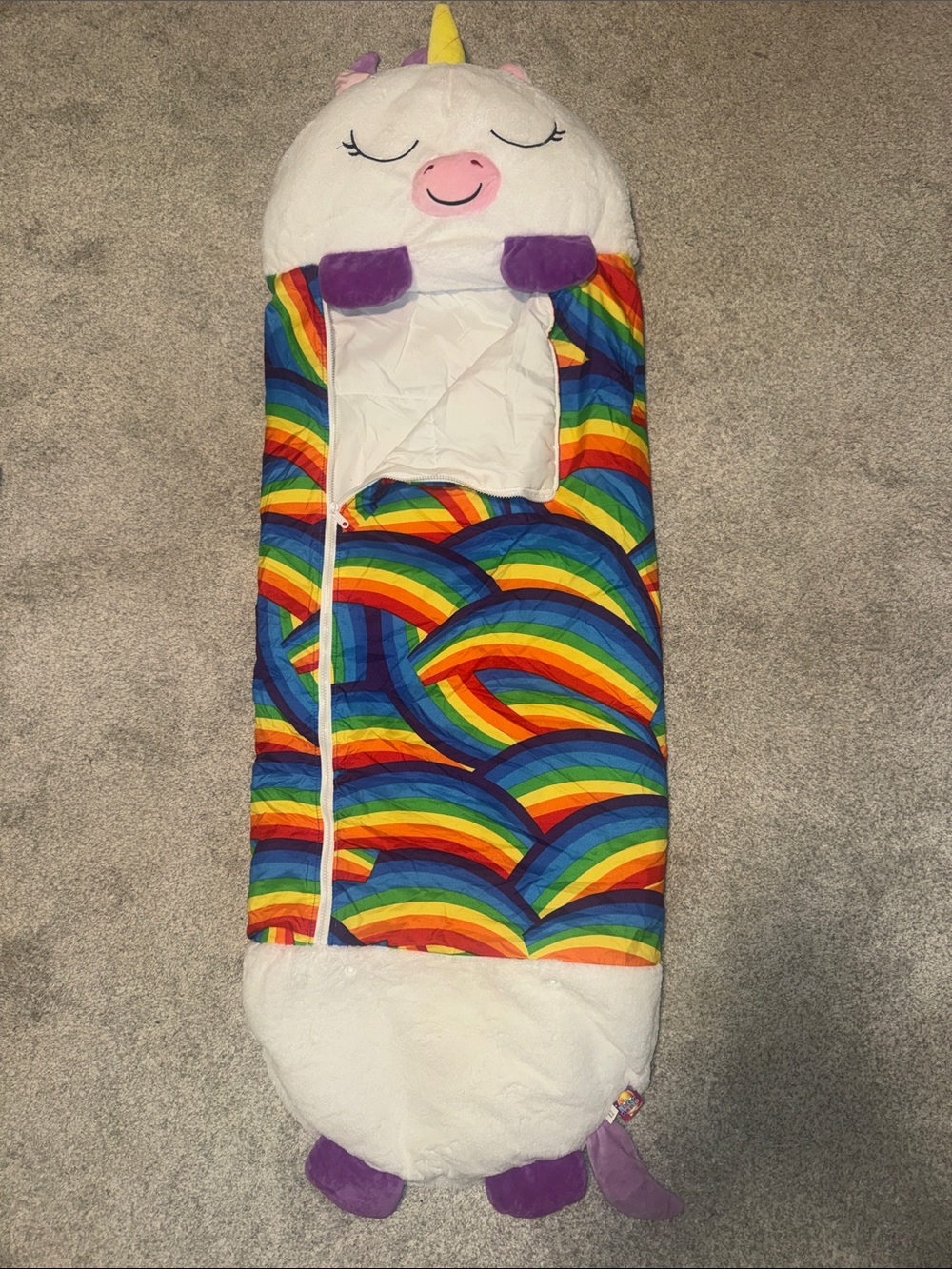 Unicorn Rainbow Kids Sleeping Bag - Happy Nappers